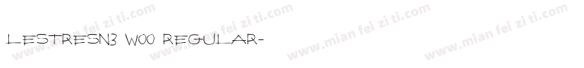 LesTresN3 W00 Regular字体转换
